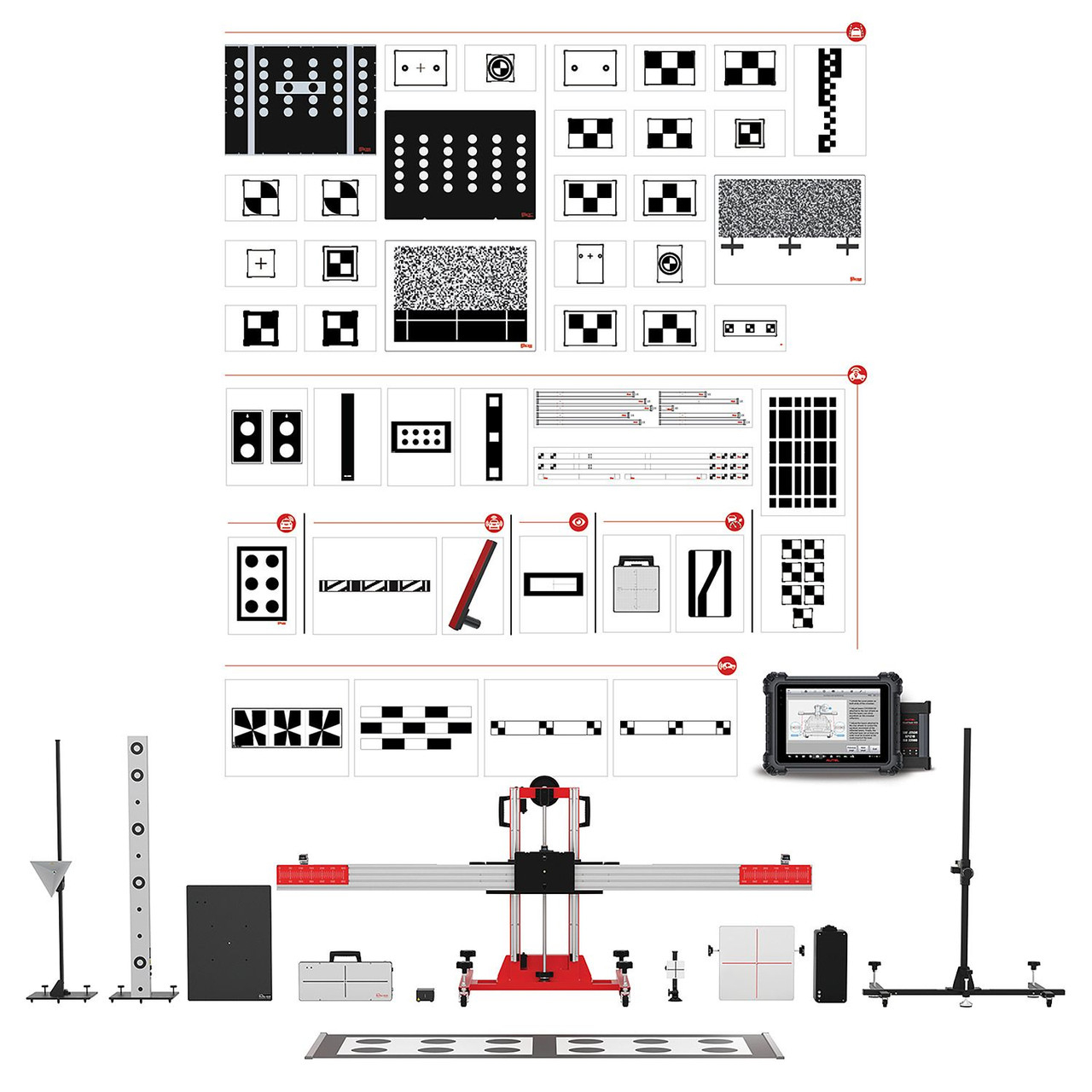 محاذاة عجلات Autel ADAS ALL SYSTEMS 2.0T + MaxiSys MS909