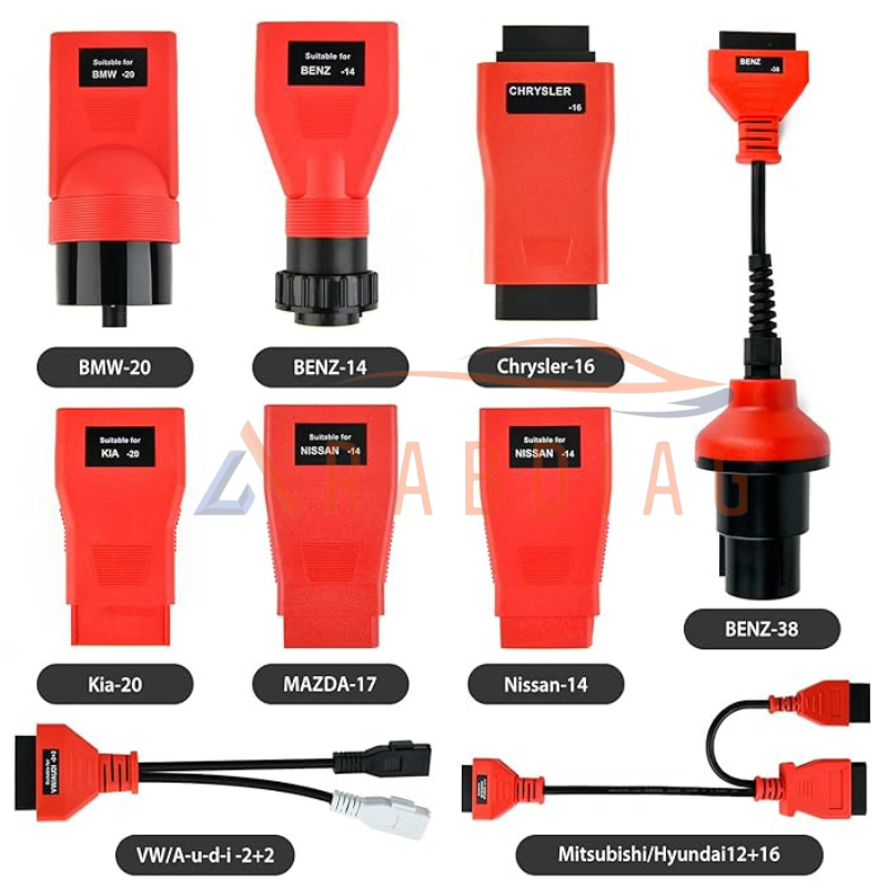 محول Autel MaxiSYS MSOBD2KIT Non-OBDII مع كابلات لـ MaxiSys Ultra و MS919 و MS909