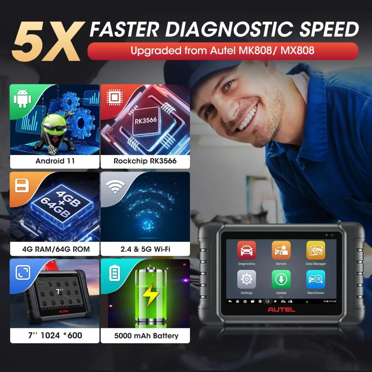 Autel MaxiCheck MX808s Diagnostic Device - Image 3