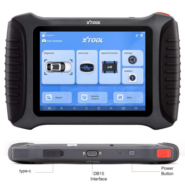 X-Tool X100PAD Elite2 Professional Key Programmer + KC501 Key & Chip Programmer + M821 Mercedes Benz Adapter