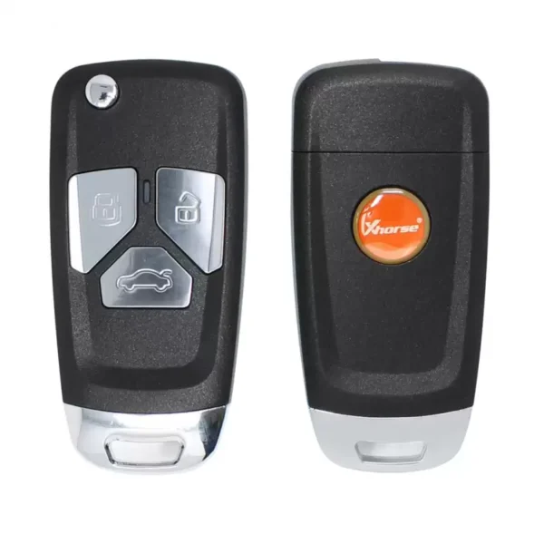 Xhorse VVDI Key Tool VVDI2 Wireless Flip Remote Key 3 Button Audi Style XNAU01EN