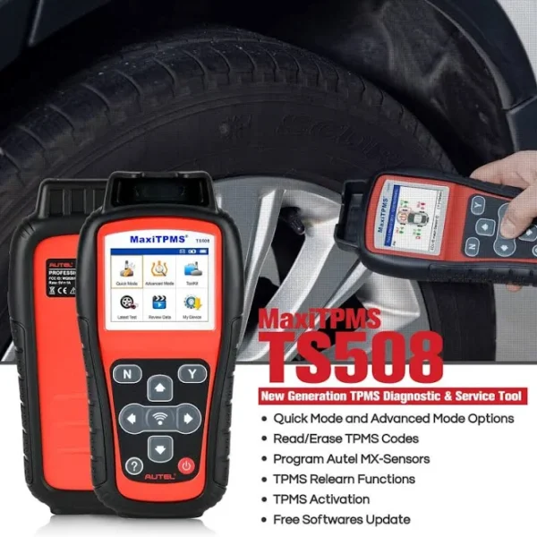 Autel Maxi TPMS TS508WF Advanced TPMS Service Tool with WI-FI Updates
