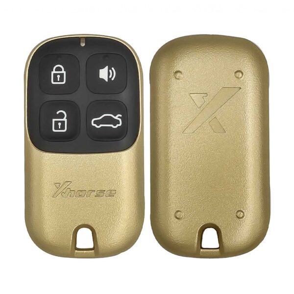 Xhorse VVDI Key Tool VVDI2 Wire Garage Remote Key 4 Buttons Golden Type XKXH02EN