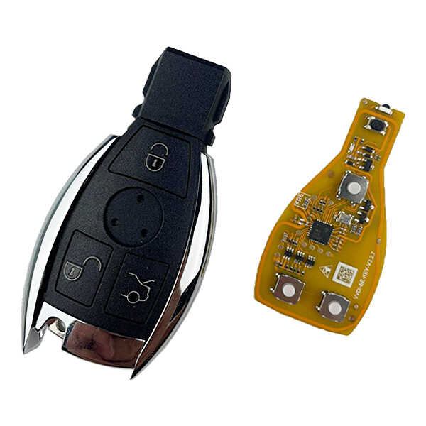 xhorse-mercedes-bga-krom-kumanda-3-buton-315mhz-433mhz-xnbzt1gl-xhorse-kumandalari-xhorse-11077-43-B Xhorse Mercedes BGA Chrome Remote 433-315MHz 3 Buttons XNBZ01 - Image 1